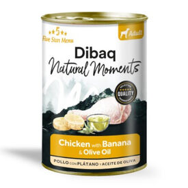 Dibaq Natural Moments Comida H&uacute;mida de Frango com Banana para c&atilde;es